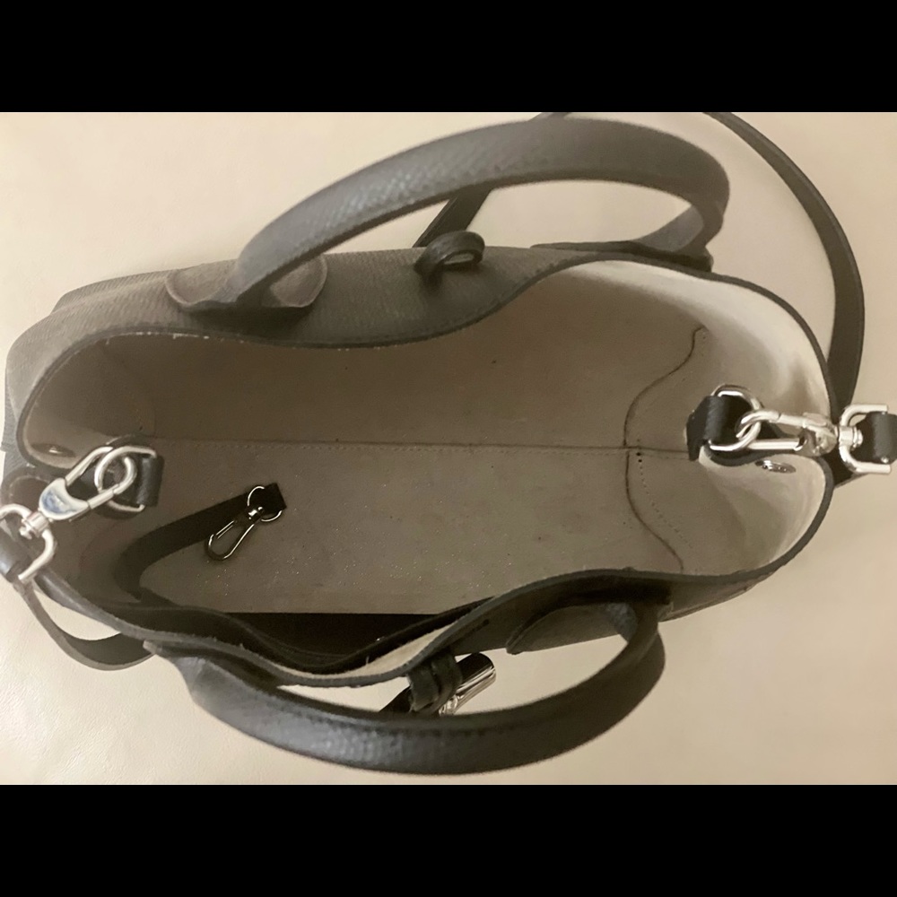 Longchamp 'Roseau' Leather Shoulder Tote Handbag, Black - Picture 6 of 8